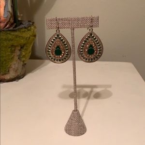 American Eagle Green and Orange Dangle Earrings